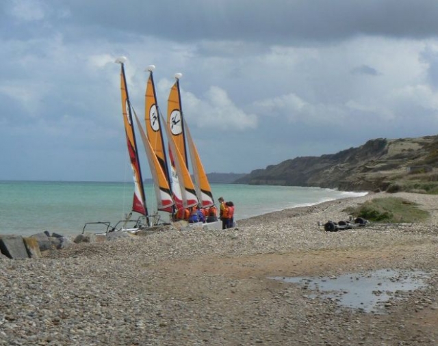 Subir en catamarán en Normandía 